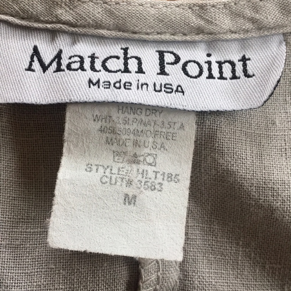 Match Point Flowy Linen Top - Picture 6 of 7